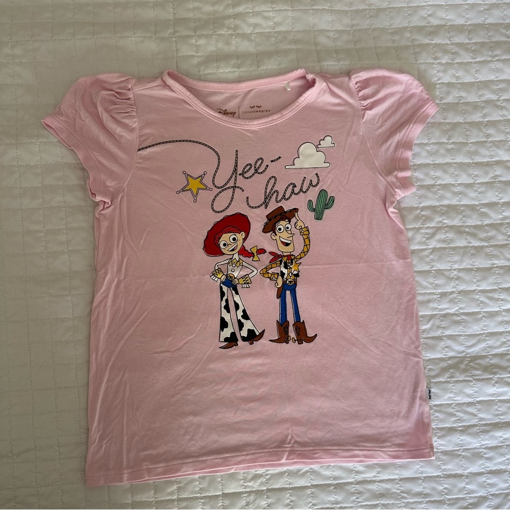 Disney little sleepies play Pink Yee-Haw Kids T-Shirt